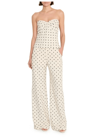 Amanda Uprichard Saddler Pants in Beige Black