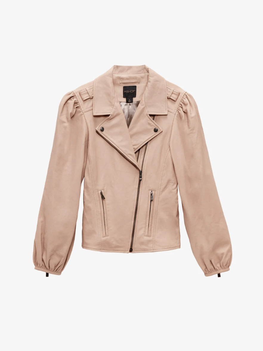 AS by DF Mercury Recycled Leather Jacket in Parisian Rose