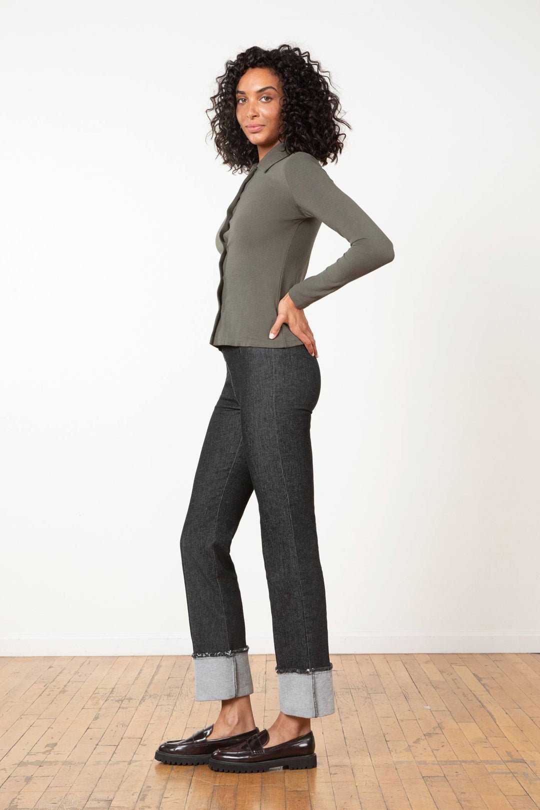 Avenue Montaigne Bonnie in Black Denim