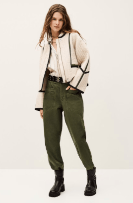 ba&sh Chim Jacket in Ecru