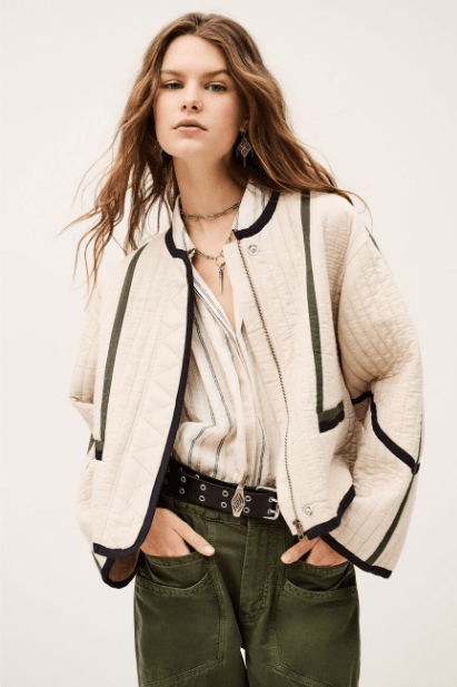 ba&sh Chim Jacket in Ecru