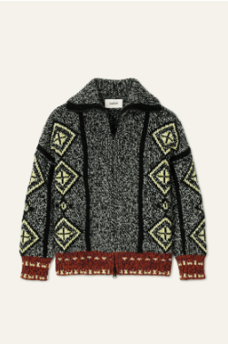 ba&sh Inacio Cardigan in Gris