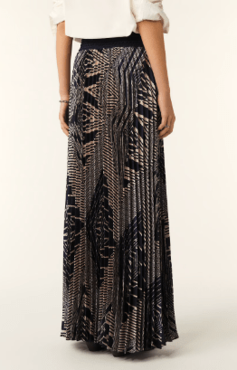 ba&sh Sow Pleated Skirt in Blue