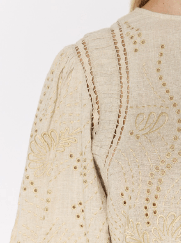 Berenice Ctrinity Top in Light Khaki