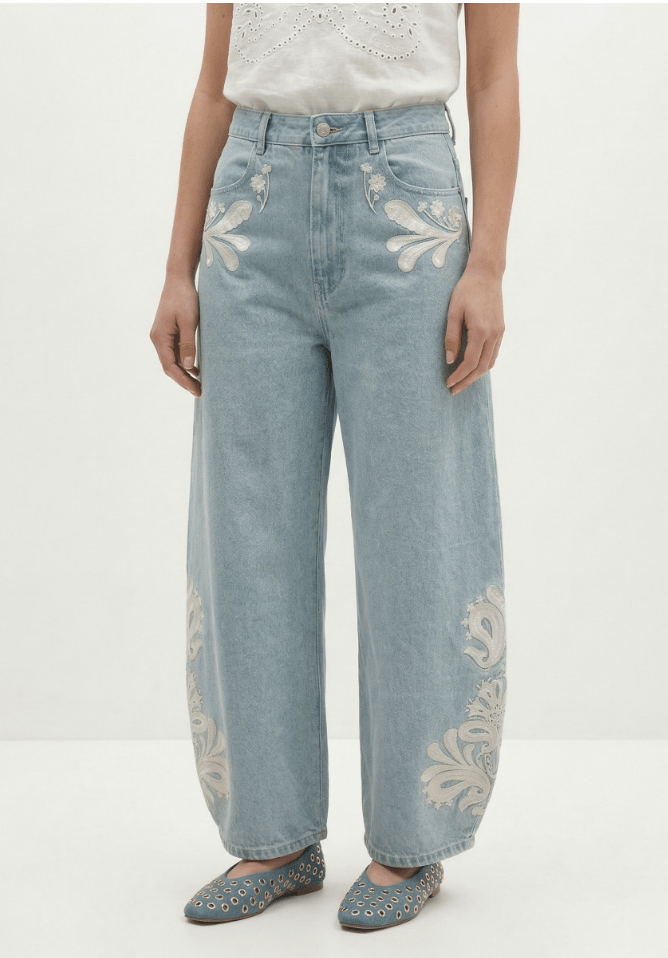 Berenice Pampa Balloon Jean in Blue Denim
