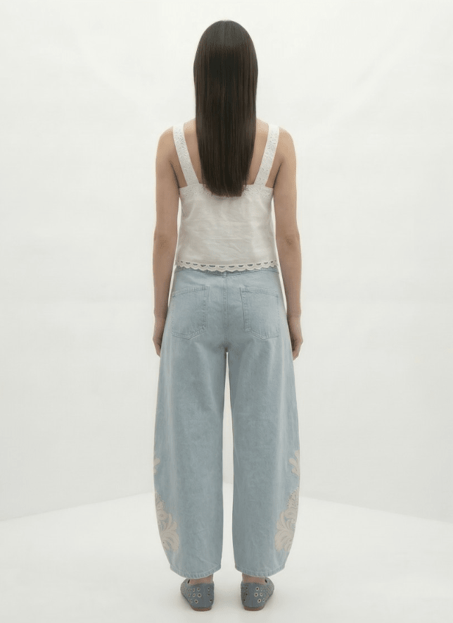Berenice Pampa Balloon Jean in Blue Denim