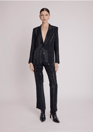 Berenice Pantalon Strass Pant in Black