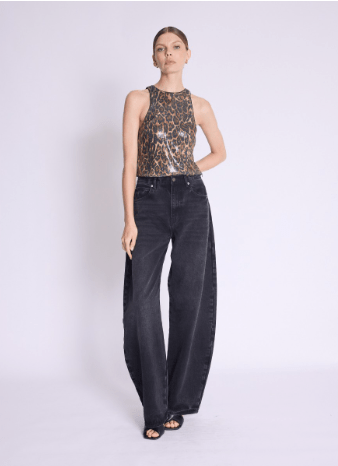 Berenice Tallyna Top in Leopard Print