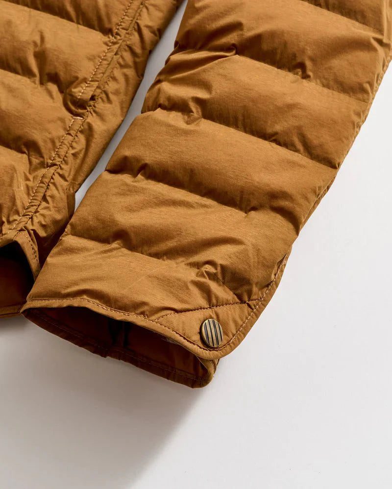 Billy Reid Baffle Shirt Jacket in Billy's Brown