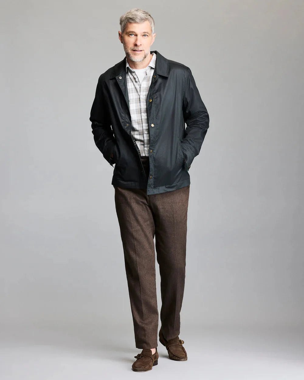 Billy Reid Harrison Jacket in Dark Rosin