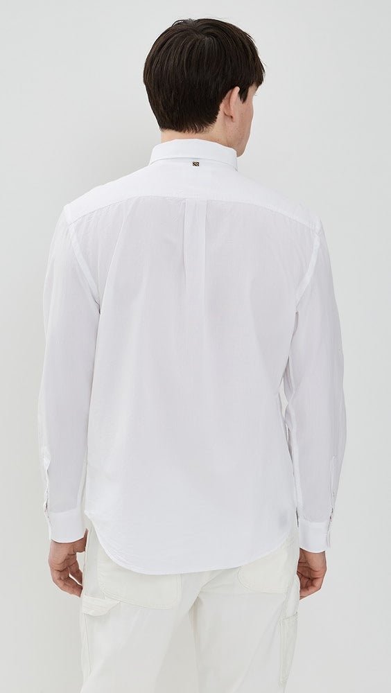 Billy Reid MSL 1-Pocket Shirt in White