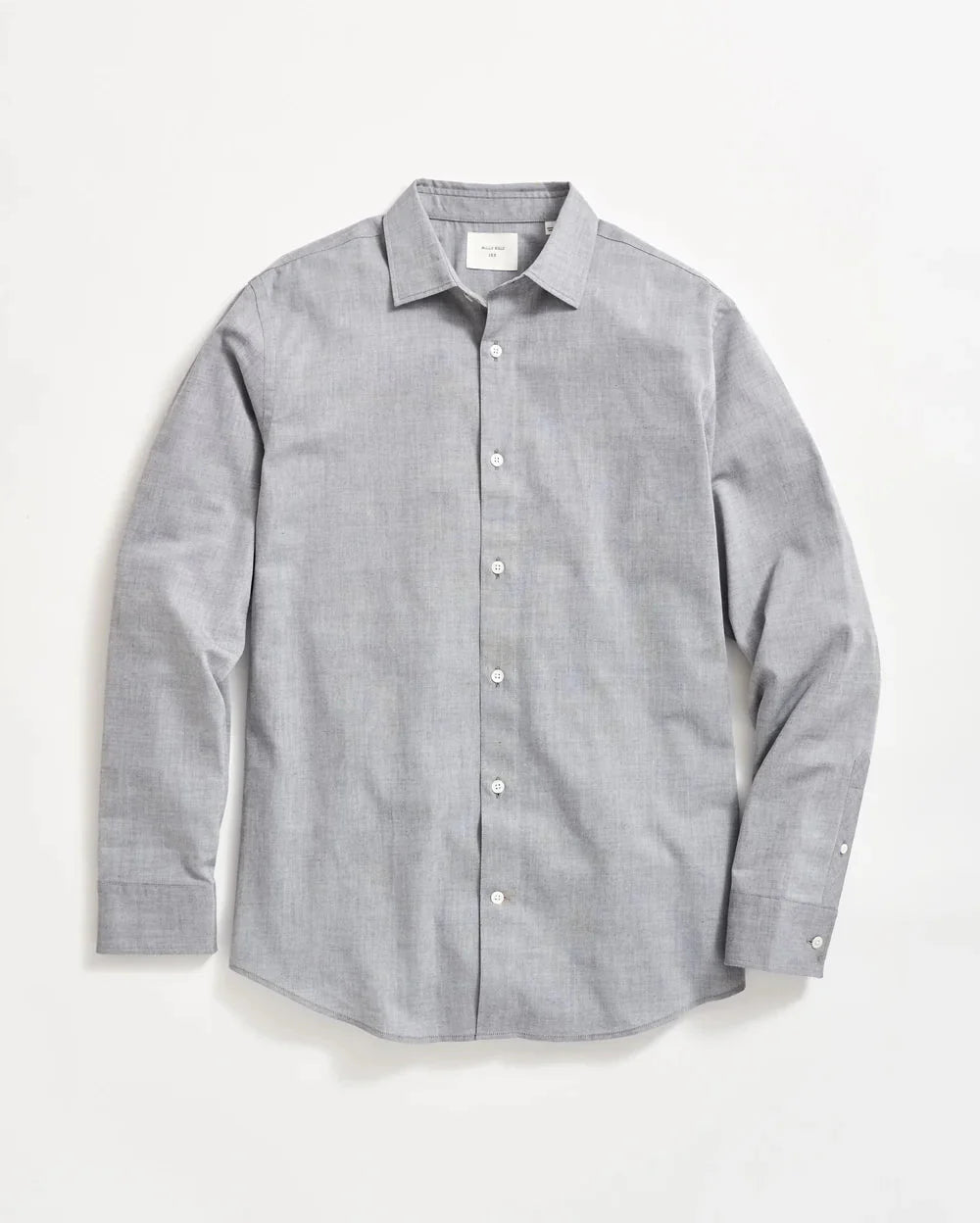 Billy Reid Oxford Hutchenson Dress Shirt in Light Grey