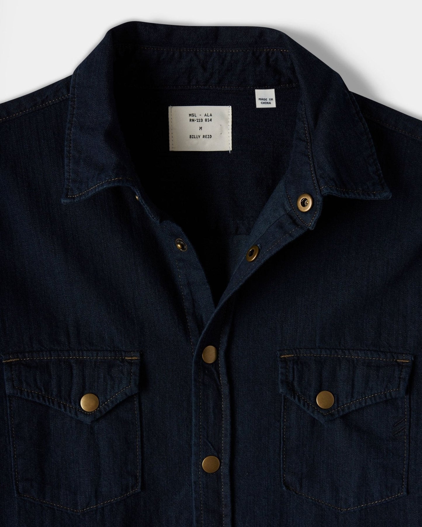 Billy Reid Shoals Double Dye Denim Shirt