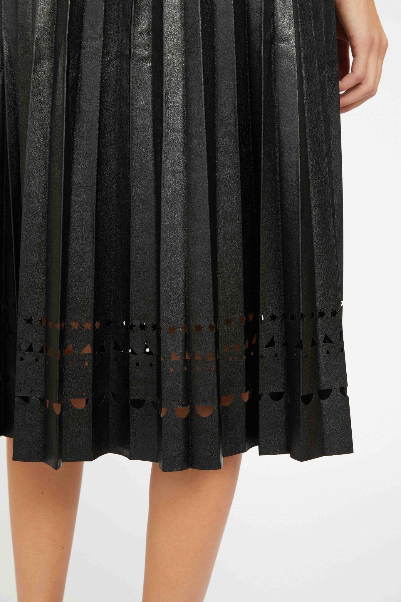Caballero Alana Skirt in Vegan Leather in Black