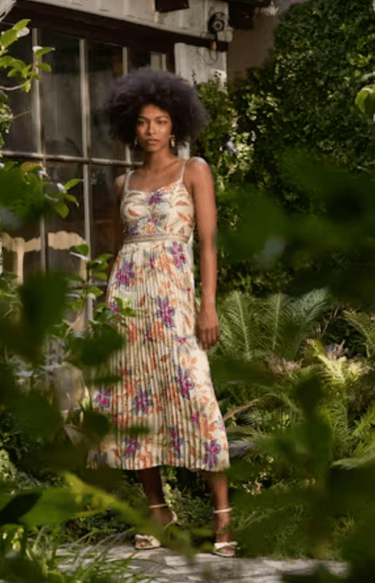 Caballero Collection Dayna Dress in Stitched Flower
