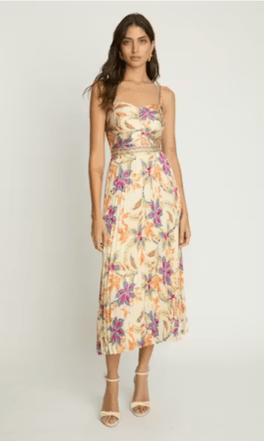 Caballero Collection Dayna Dress in Stitched Flower