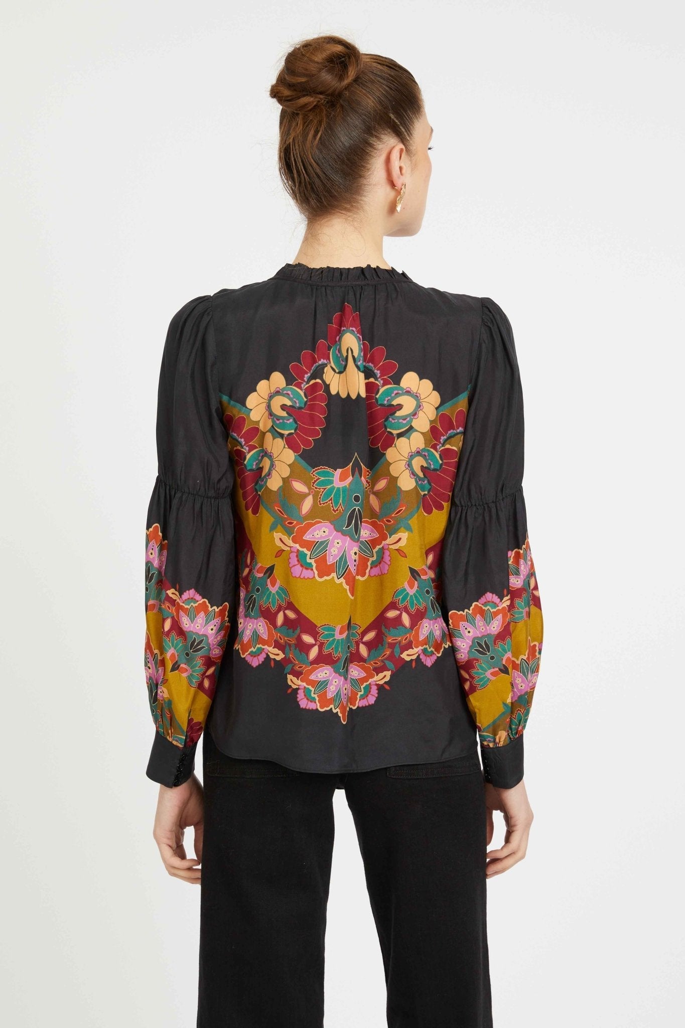 Caballero Jillian Top in Lacquer Bush Lily