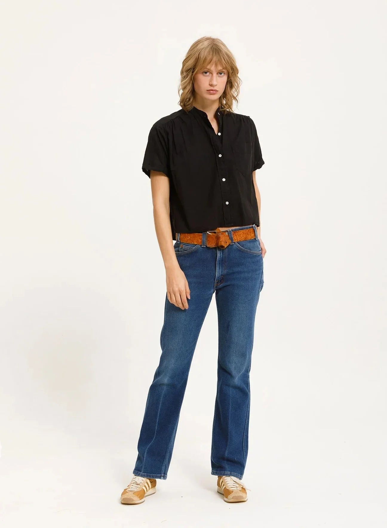 FINAL SALE Cali Dreaming Louella Shirt in Black