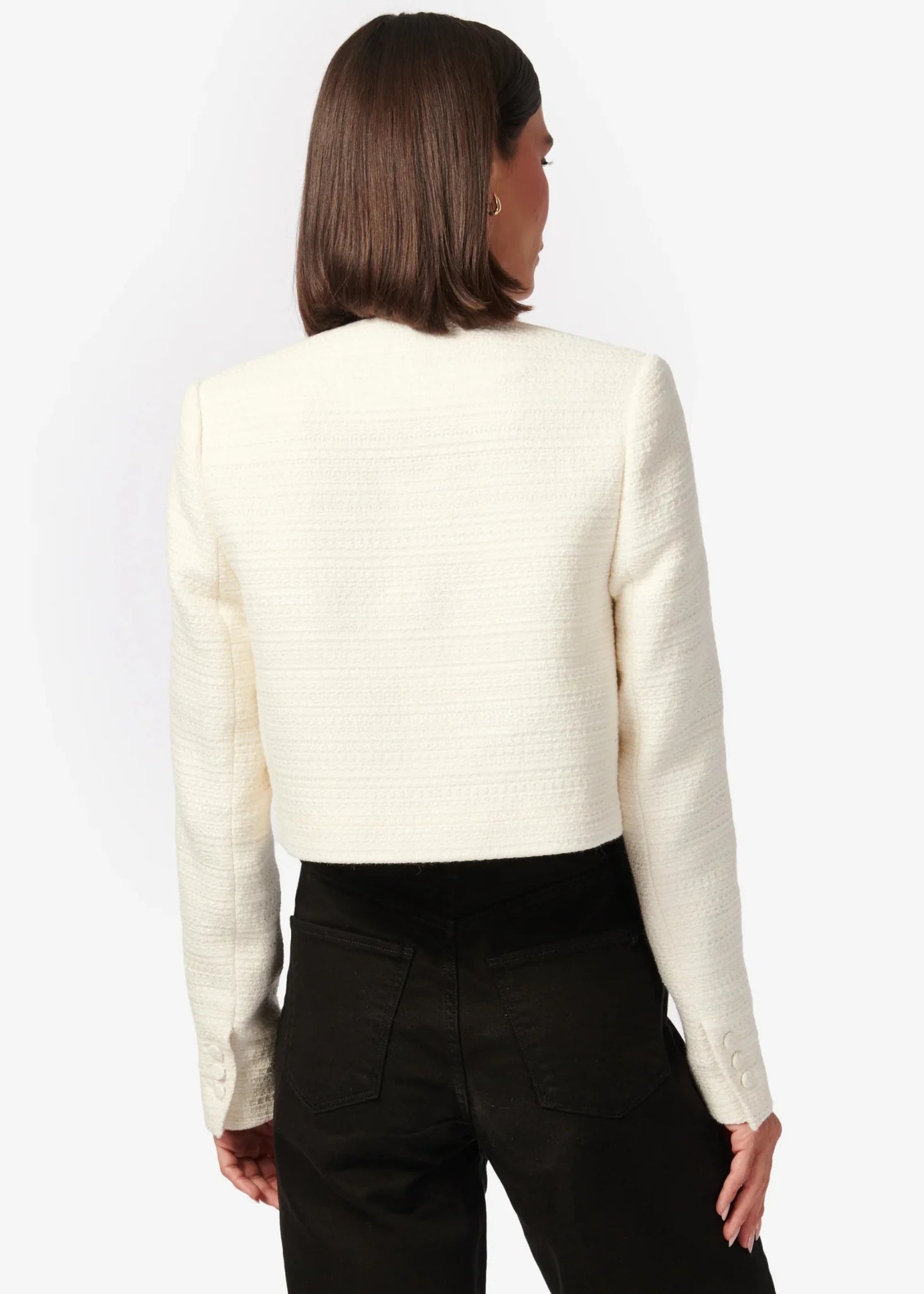 Cami Evangeline Boucle Blazer in Cream