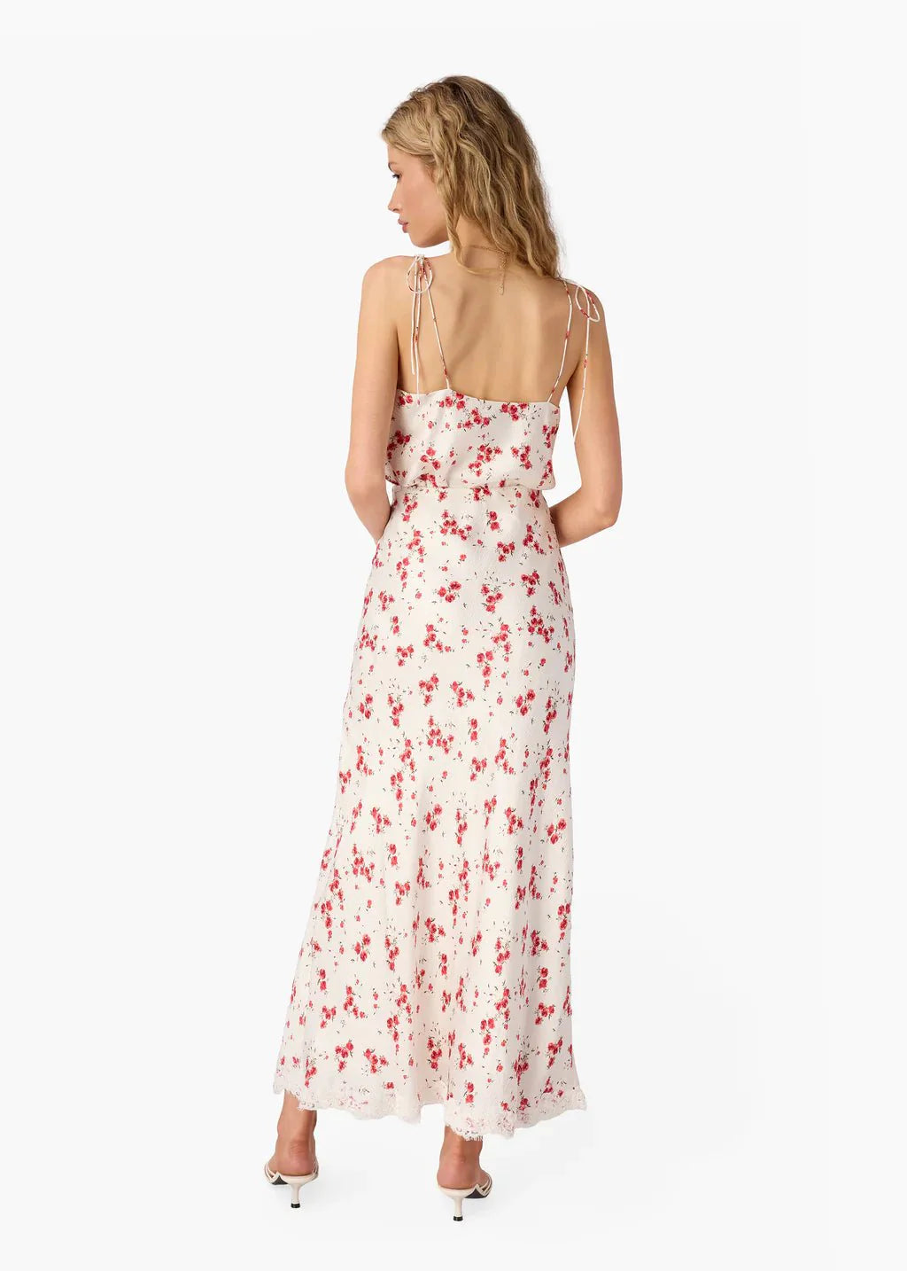 Cami NYC Teagan Hammered Silk Skirt in Candied Rose