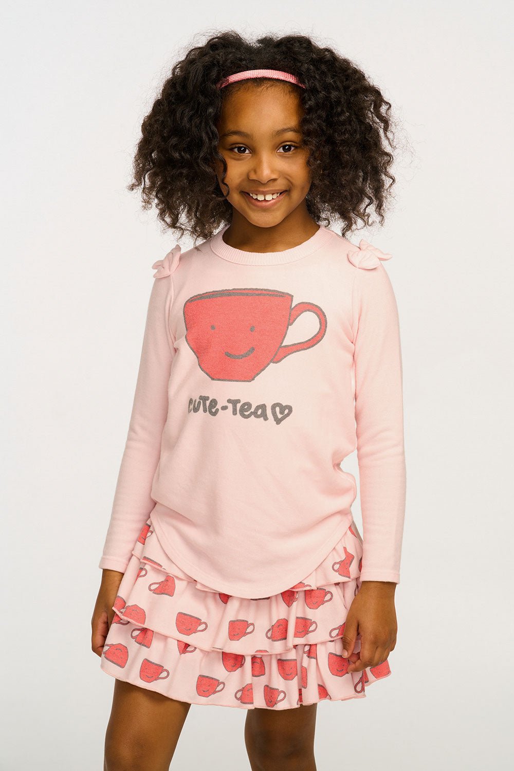 Chaser Cute Tea Long Sleeve in Rosy