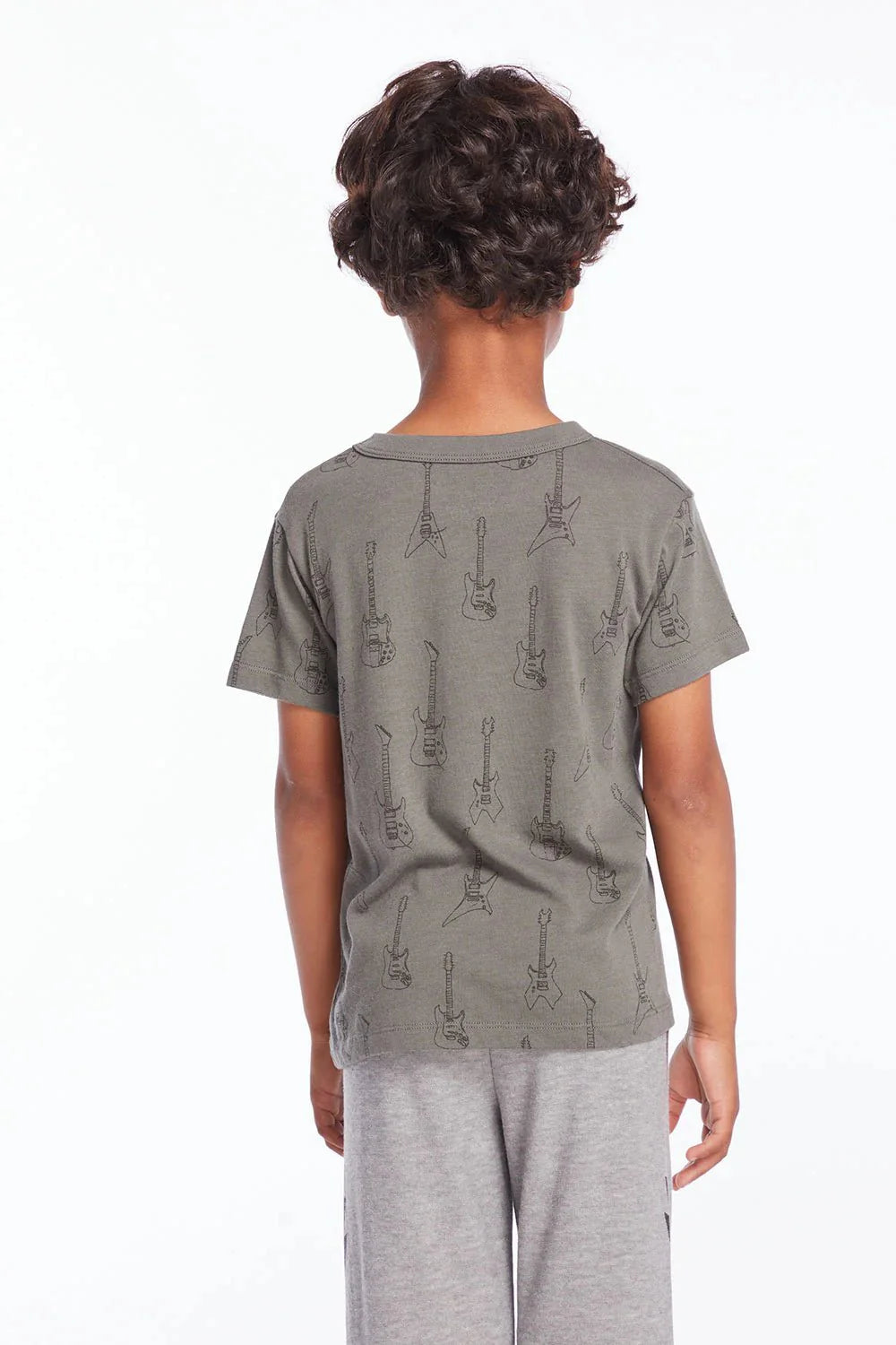 Chaser Electric Guitars Boys Tee in Safari