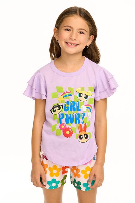 Chaser Girl Power Tee in Digital Lavender