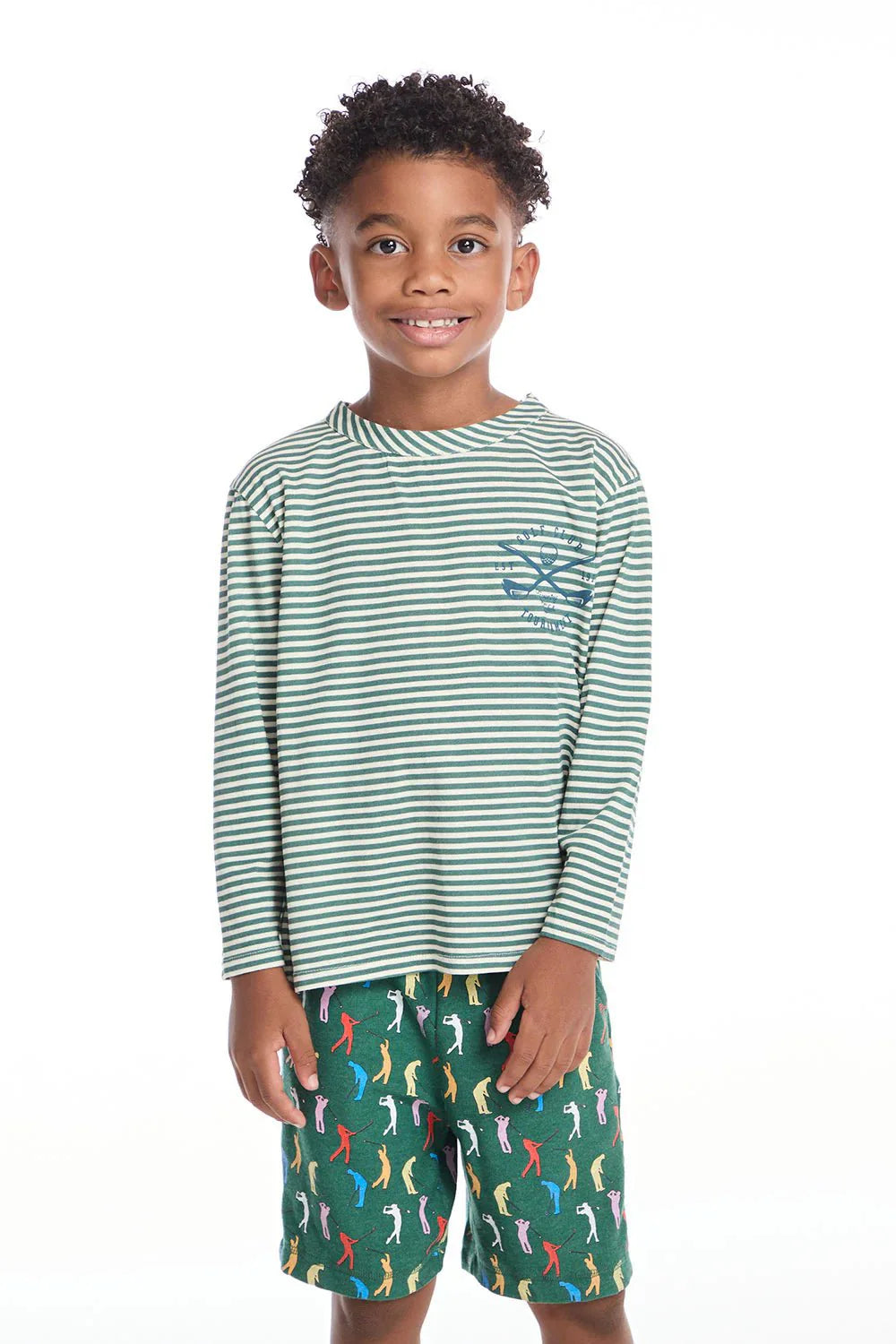 Chaser Golf Club Crest Boys Long Sleeve