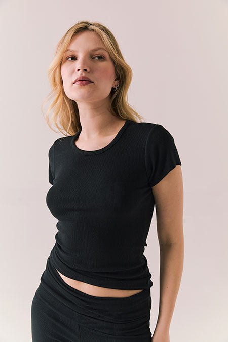 Chaser Honey Tee in True Black