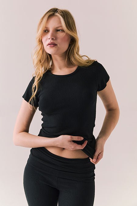 Chaser Honey Tee in True Black