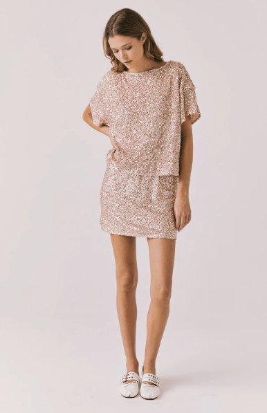 Chaser Jayde Mini Skirt in Bronze