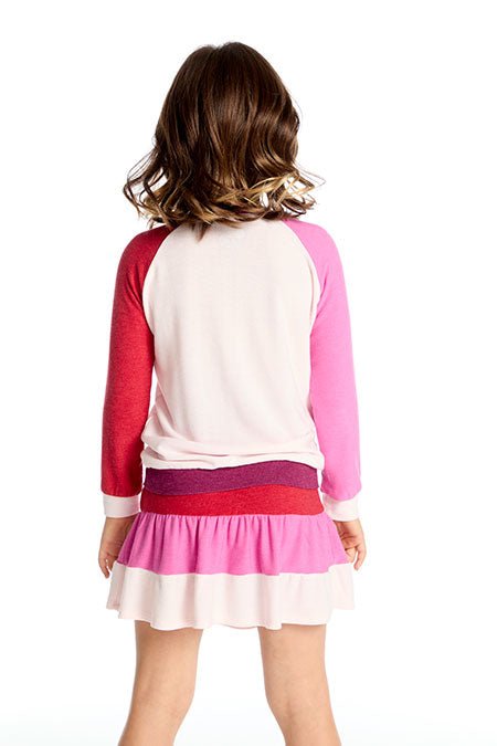 Chaser Kids Basic Pinky Colorblock Pullover