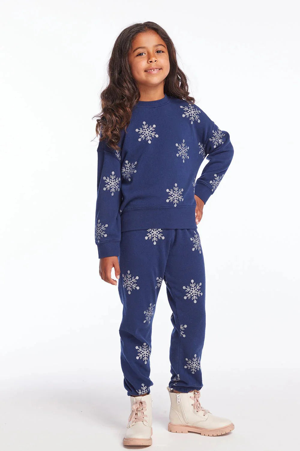 Chaser Kids Casbah Pullover in Avalon Glitter Snowflake