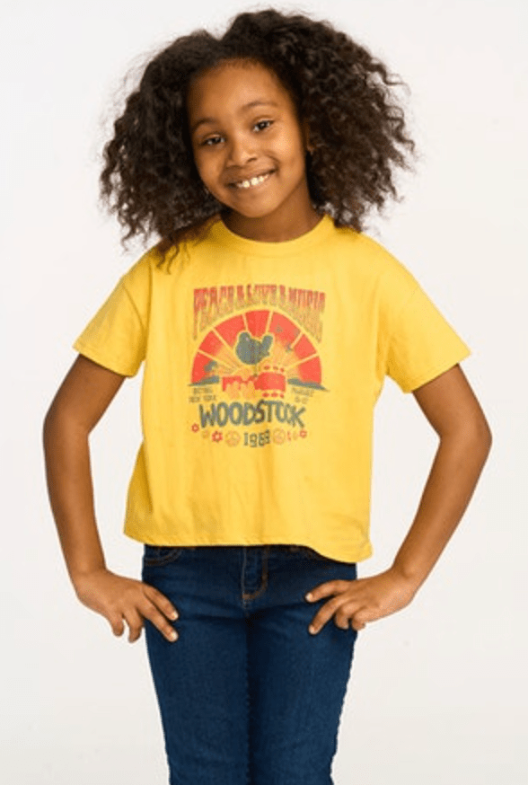 Chaser Kids Woodstock Peach & Love & Music T-Shirt
