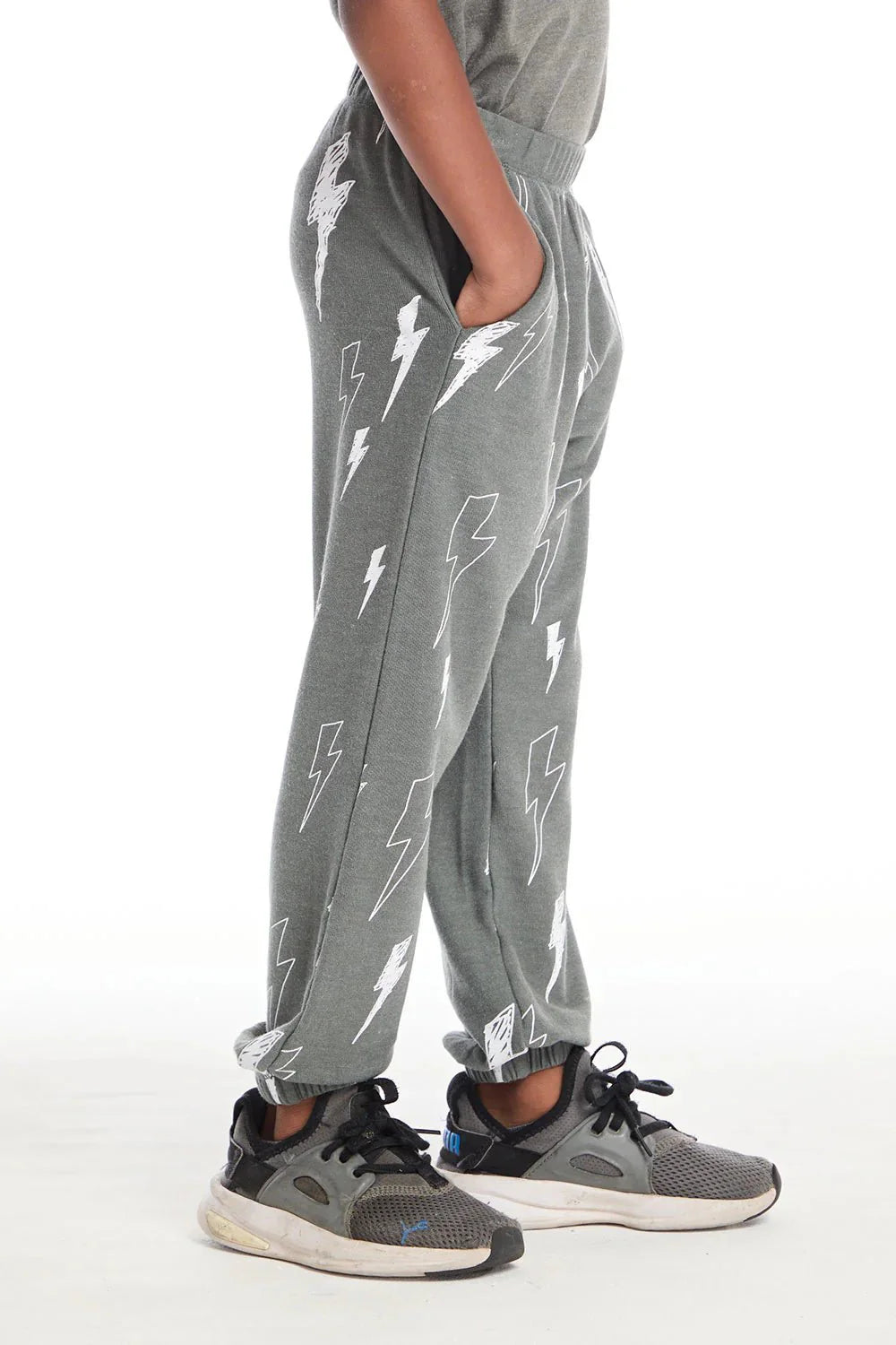 Chaser Scribble Bolt Pants in Safari