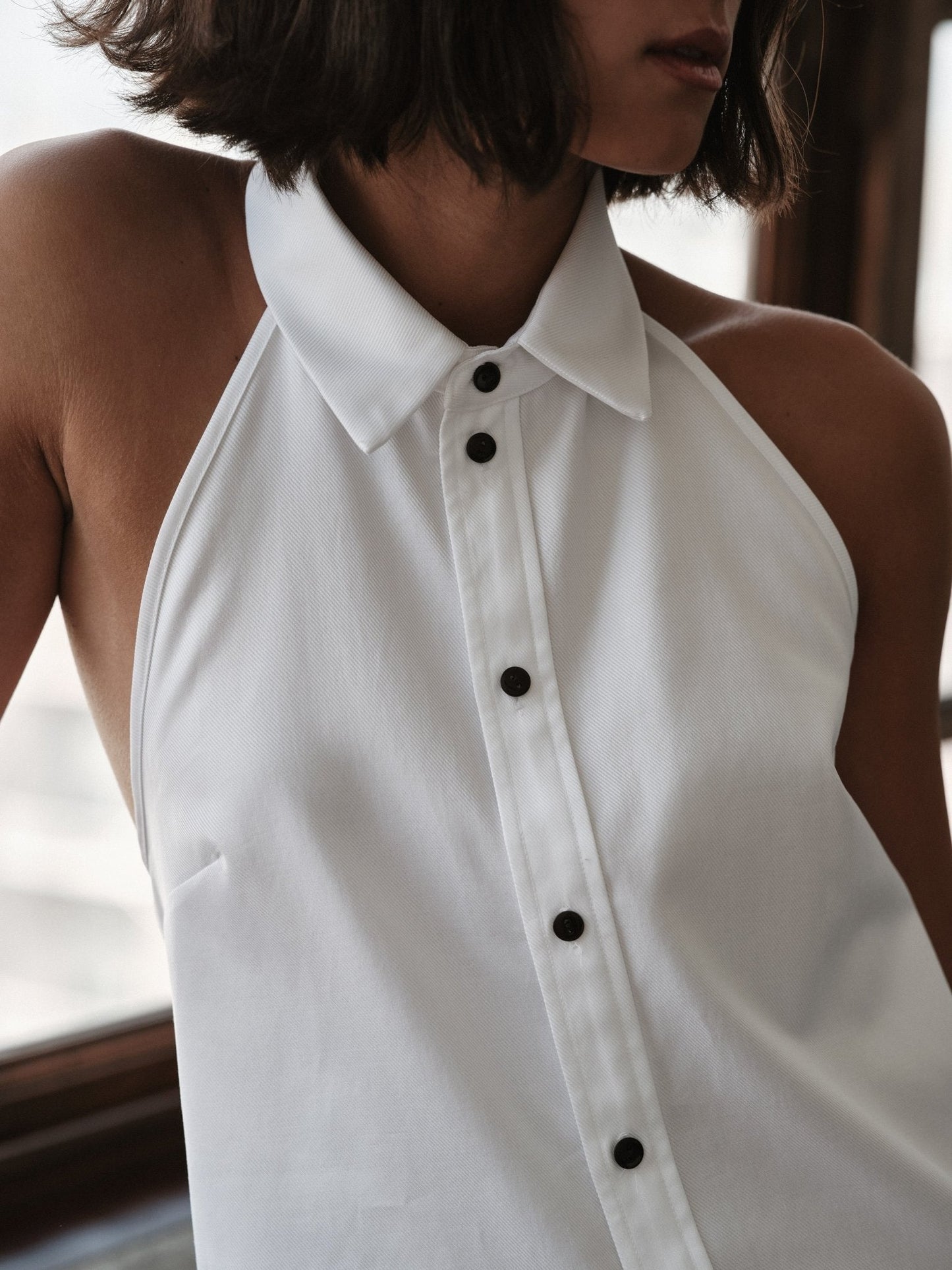 Cissa The Vest Top in White Lustre