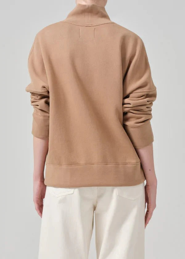 Citizens of Humanity Cara Fleece Turtleneck in Surrey