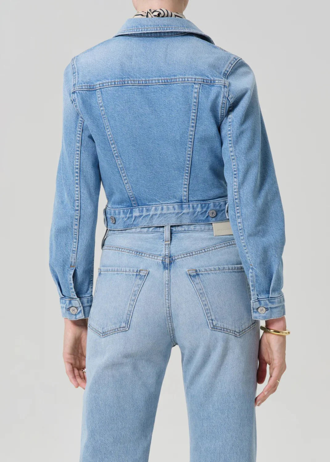 Citizen of Humanity Charisse Shrunken Jacket In Sparrow