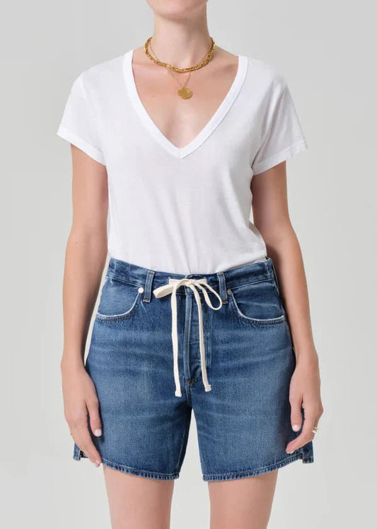 Citizen of Humanity Hara V Neck Tee in White