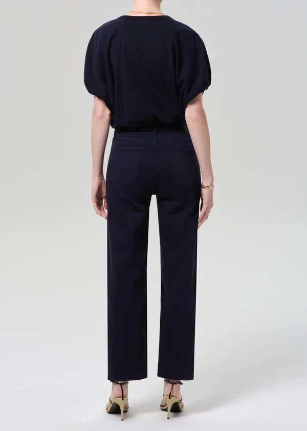 Citizen of Humanity Palma Straight Clean Hem in Navy