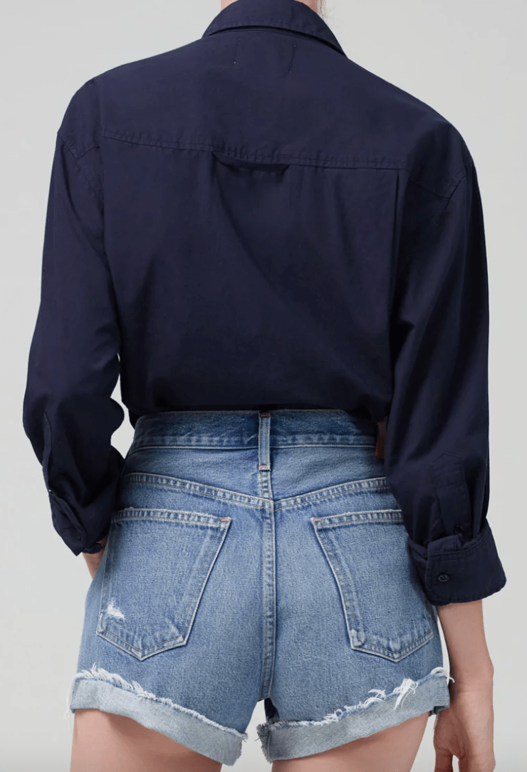 Citizens Of Humanity Kayla Shirt in Navy