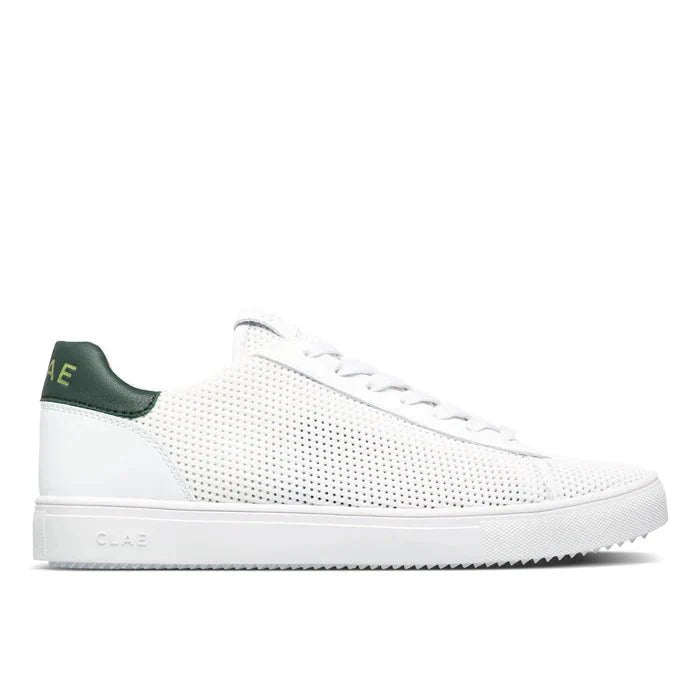 Clae Bradley Knit Sneaker in White Pine Needle