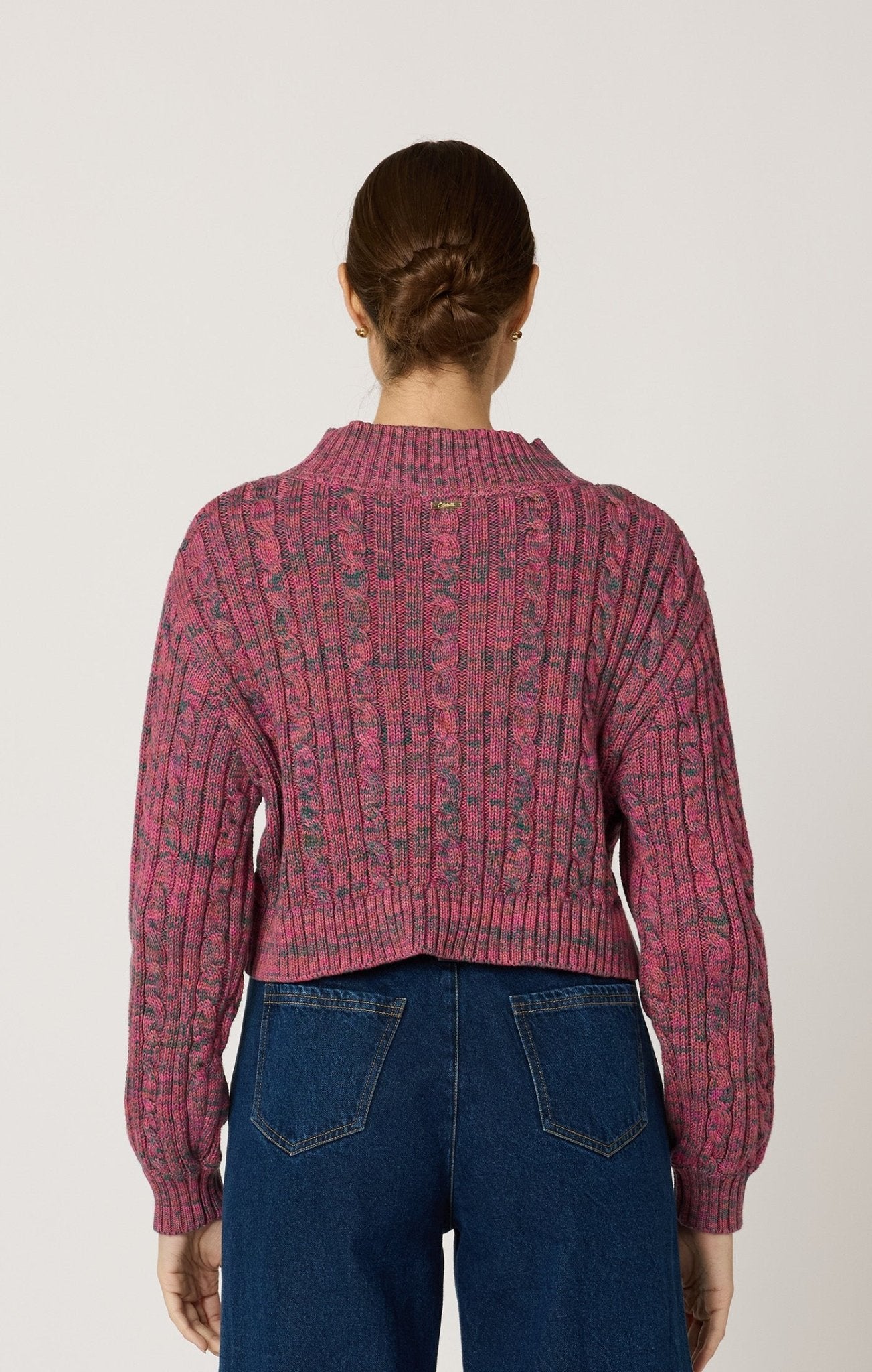 Cleobella Amor Sweater in Dark Rose Multi