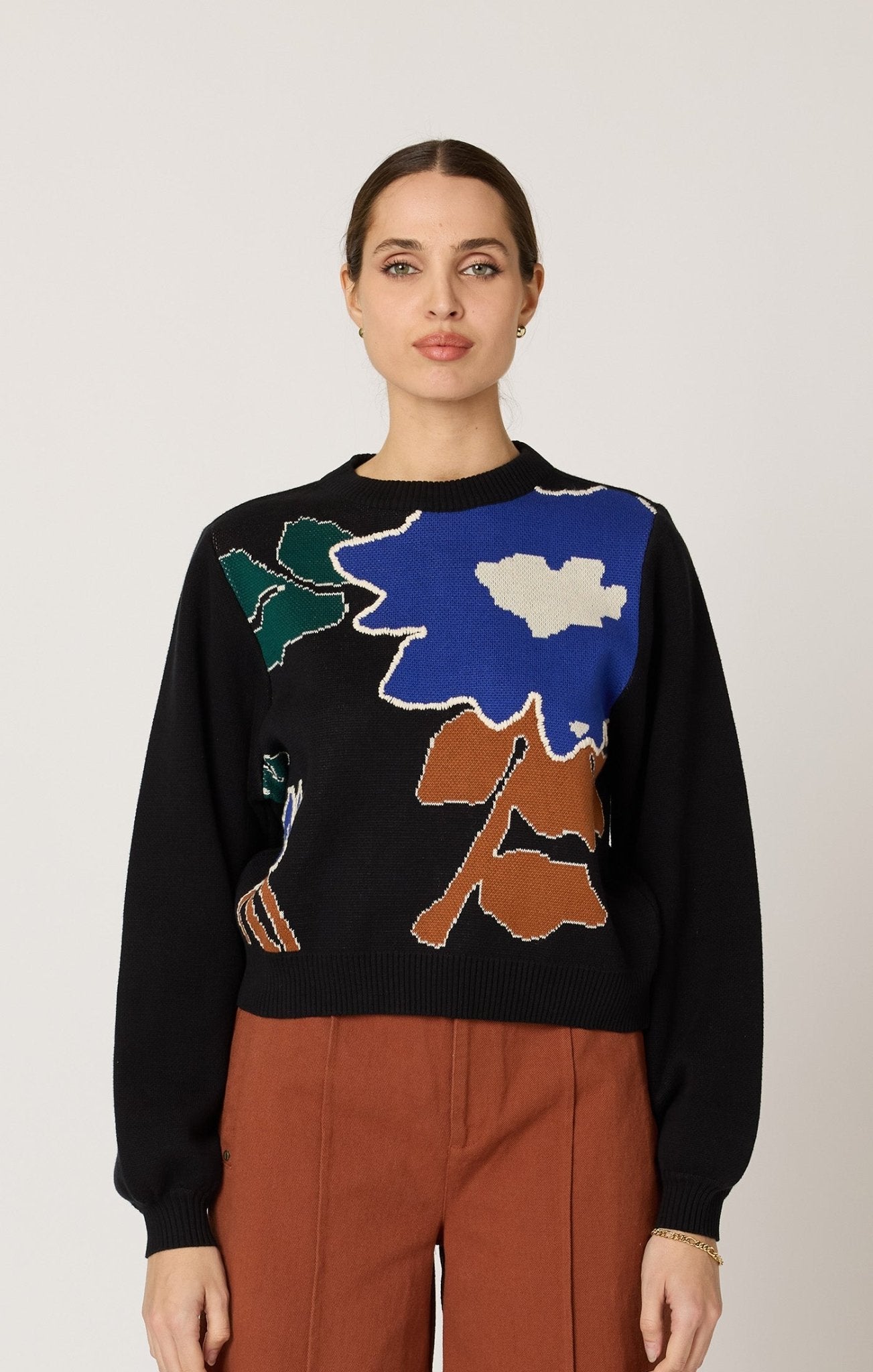 Cleobella Emory Sweater in Mariposa Black