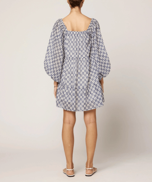 Cleobella Hattie Mini Dress in Piazze Check