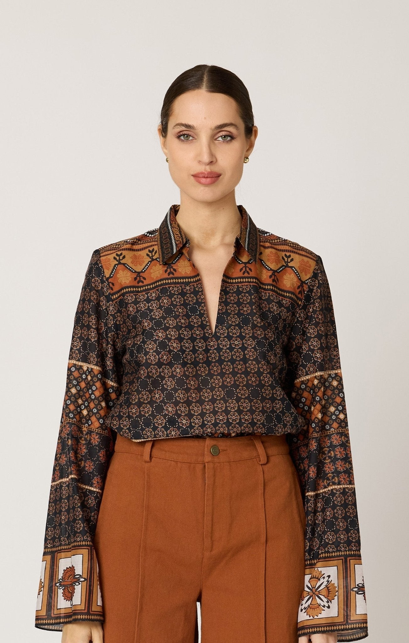 Cleobella Moria Blouse in Zocalo Print