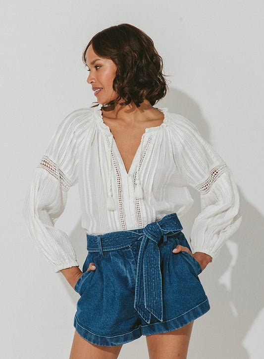 Cleobella Stevie Short in Medium Wash