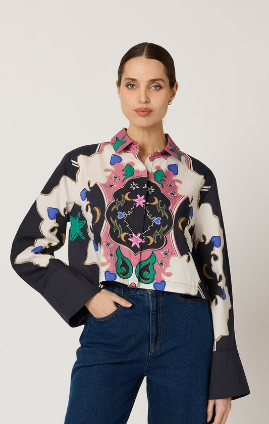 Cleobella Zoya Blouse in Estelar Print