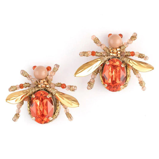 Deepa Gurnani Firefly Earrings Rose