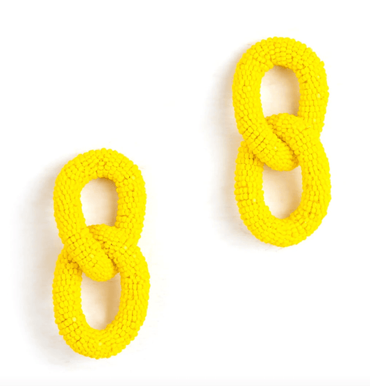 Deepa Gurnani Loulou earrings in Yellow